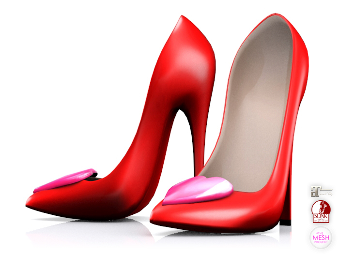 Garbaggio // Valentine Pumps - Red