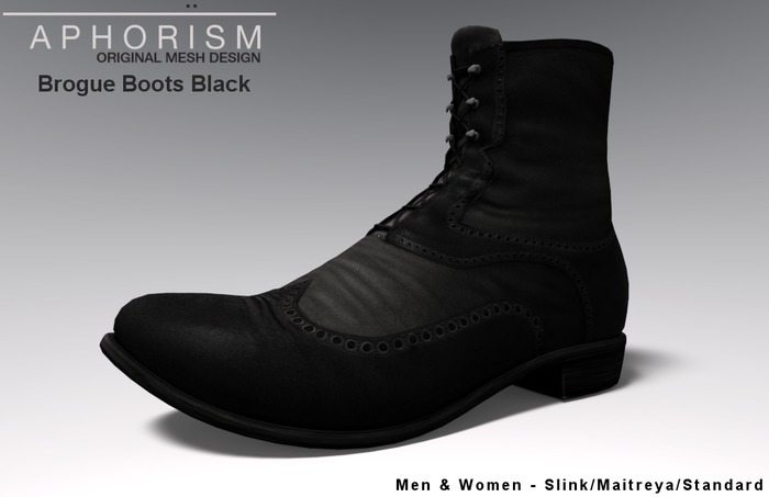 !APHORISM! Brogue Boots Black