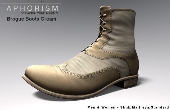 !APHORISM! Brogue Boots Black