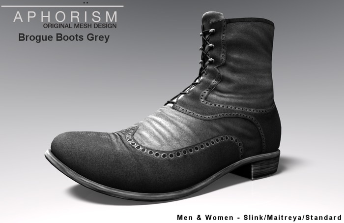 !APHORISM! Brogue Boots Black