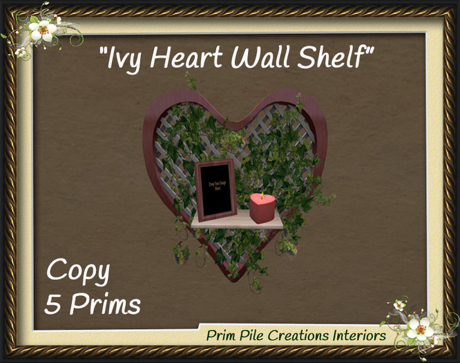 ~PPC~ Ivy Heart Wall Decor BOXED