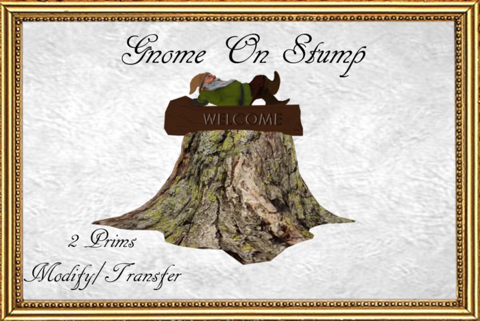 CW-Gnome On Stump (Boxed)