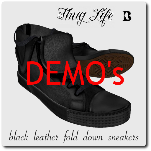 Blackburns Thug Life Black Leather Fold Down DEMO
