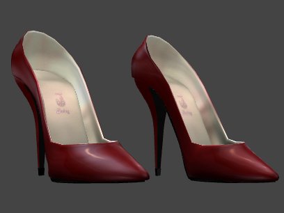 Juicy Classic Pumps - Cherry (dark red)