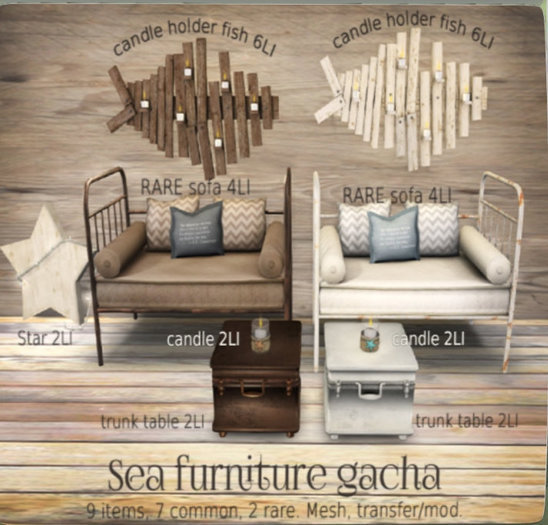 Myrrine - Sea Sofa Rustic RARE