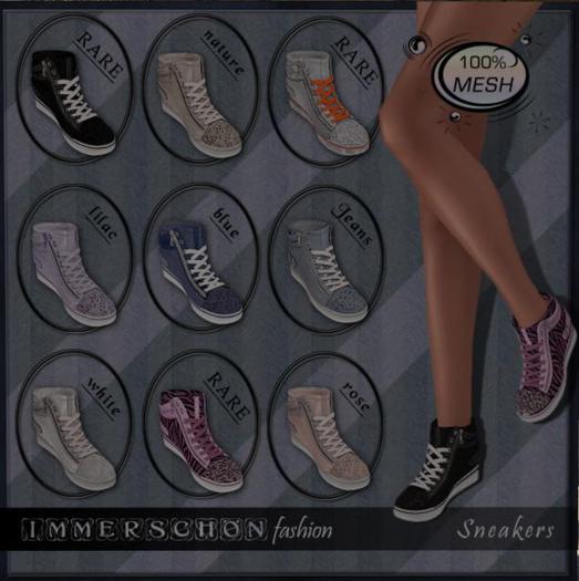 BodyCult Mesh Sneakers Leather Black (RARE)