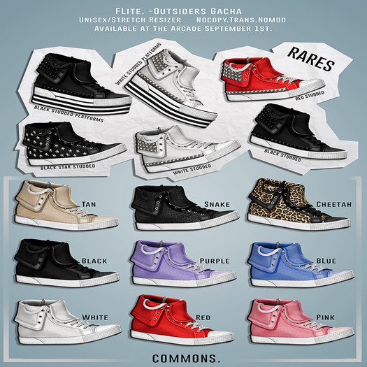 FLite.-Outsiders - Studded White - RARE 