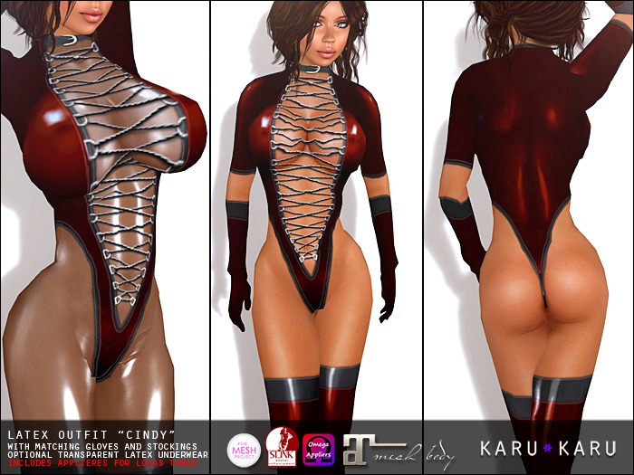 KARU KARU - Latex Suit Cindy (RUBY)