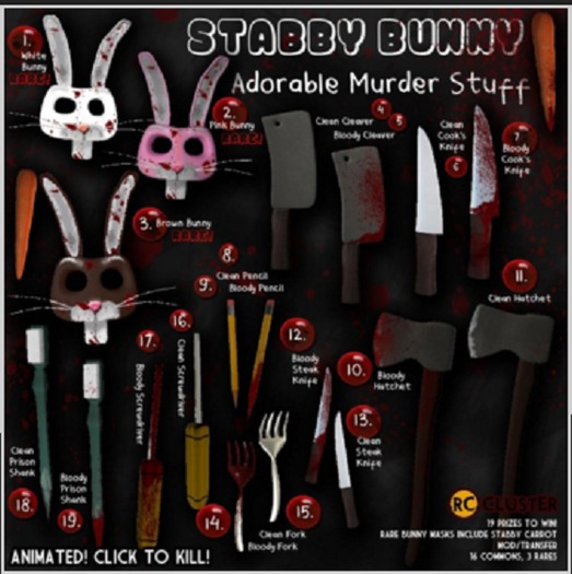 -RC- Stabby Bunny (Brown) Box RARE