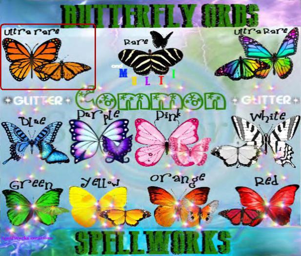 :::...SpellWorks...:::Monarch Butterflies Glitter ULTRA 2