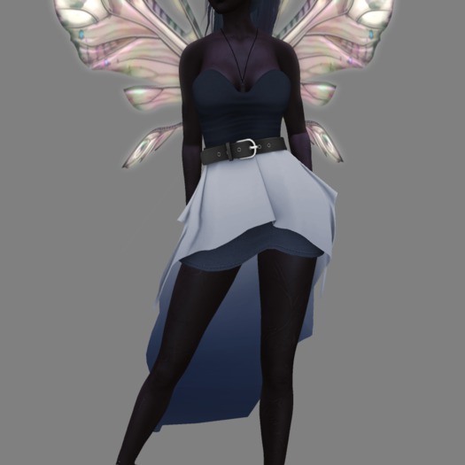 *{Faenlore}*Sloan Dress~Midnight (Fitmesh)