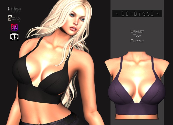 [InDiGo] Bralet top Black