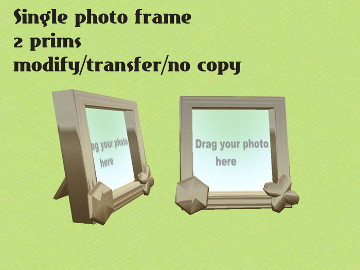 Single photo frame gold