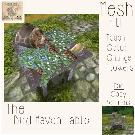 ~ASW~The Bird Haven Table