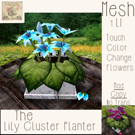 ~ASW~The Lily Cluster Planter