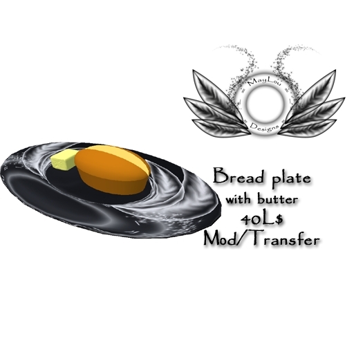 Bread plate with butter