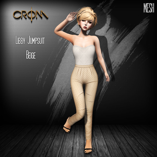 -CroM- Libby Jumpsuit - Beige