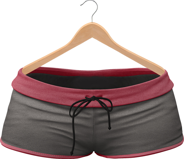 Blueberry - Conie Mesh Sport Shorts - Maitreya Lara, Belleza (All), Slink Physique Hourglass - Gray