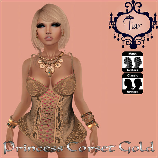 Tiar  princess corset gold
