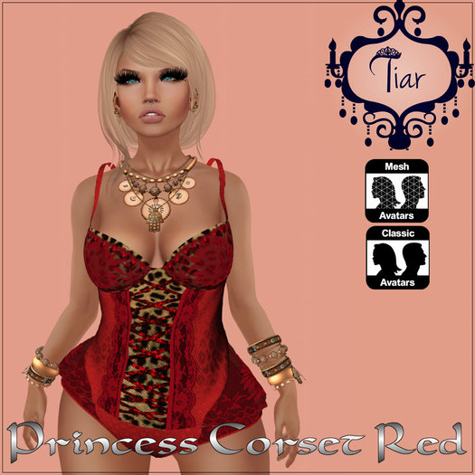 Tiar princess corset red