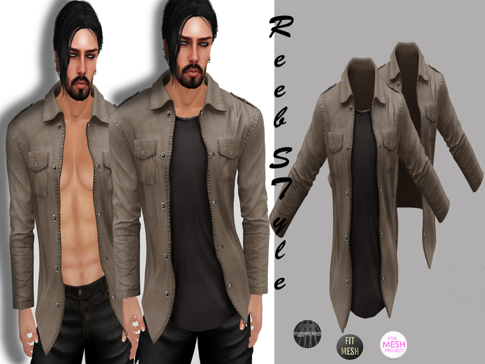 13-Reeb STyle Reis Brown Shirt