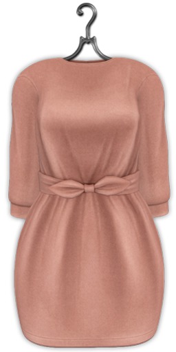 {sallie} Tied Cocoon Dress - salmon