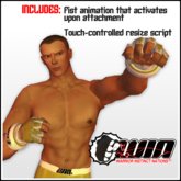 WIN MMA Gloves, White and Gold