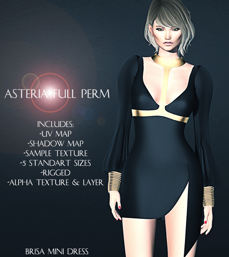 Asteria Full Perm - Brisa Mini Dress - Full Perm