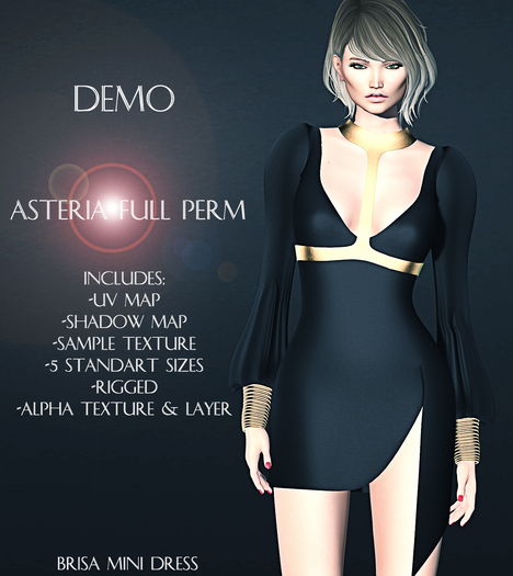 Asteria Full Perm - Brisa Mini Dress - DEMO