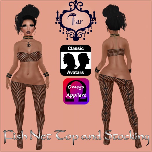 Tiar fish net top and stocking