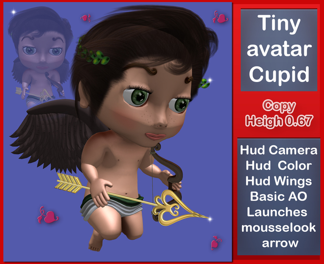 Tiny Intrepid Cupidon * Mesh Avatar *