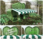 Aphrodite St Patricks Day Market Stall- Shop/ store & shamrocks