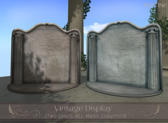 Vintage displays for stores/events