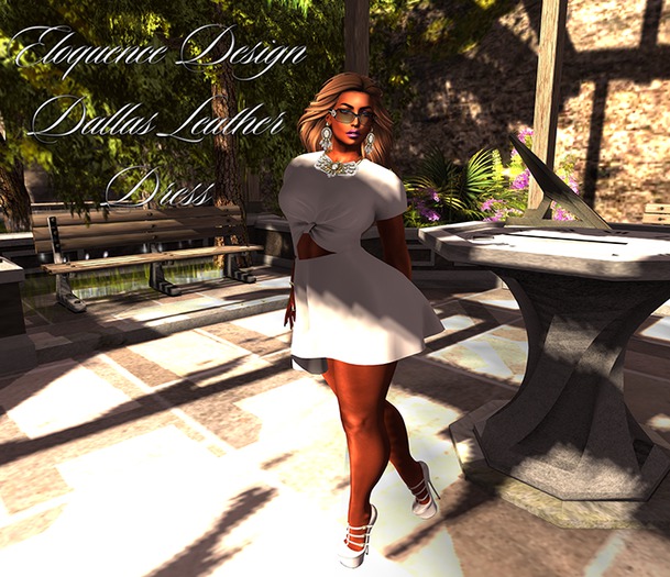 Eloquence Design Dallas leather dress Cream Bag