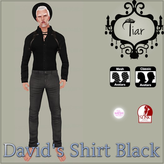 David shirt black