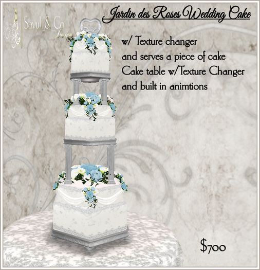 Jardin des Roses Wedding Cake