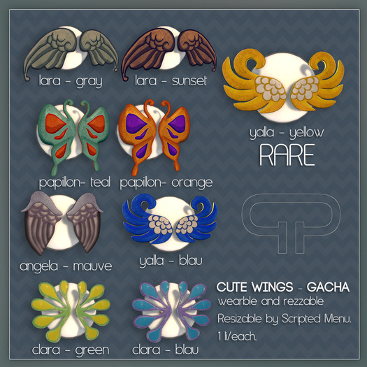Pure Poison - Cute Wings - Papillon Teal  [BOXED]