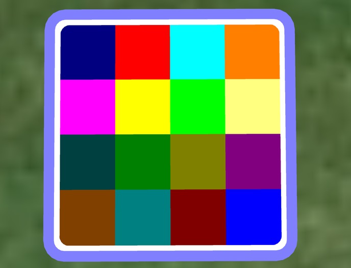 * Picture Board - 16 faces [full perm] *