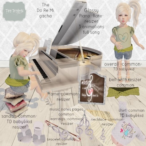 {T.T}The DO RE MI overall belt Gacha pack COMMON