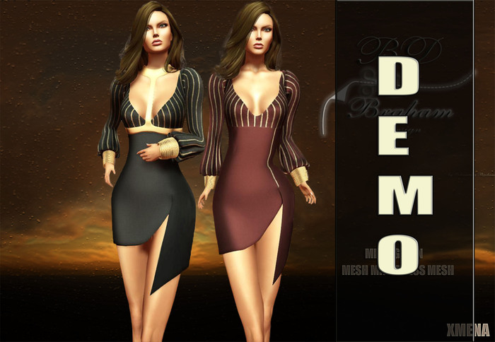 Braham Design DEMO XMENA Mini Dress Mesh