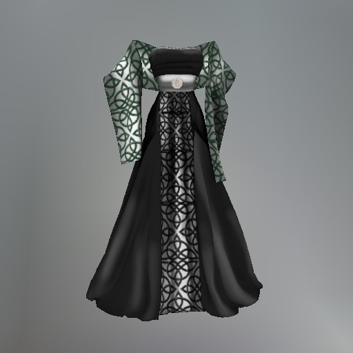 Silver Gaelic Knotwork Mesh Dress