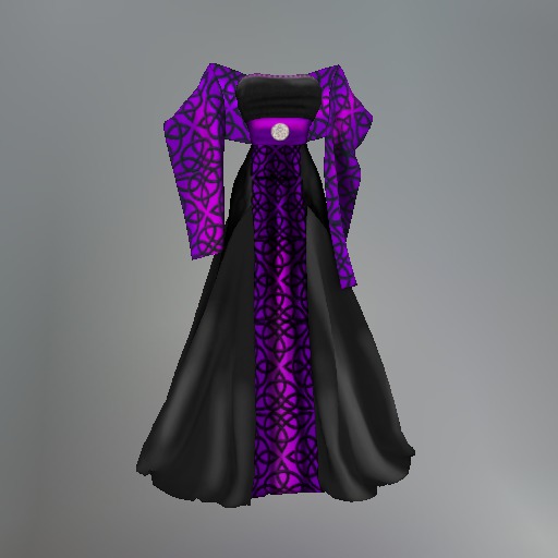 Purple Gaelic Knotwork Mesh Dress box