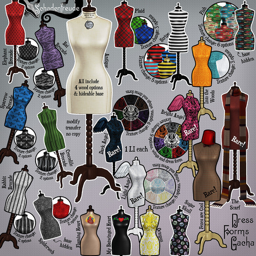 Schadenfreude The Scarf Dress Form RARE