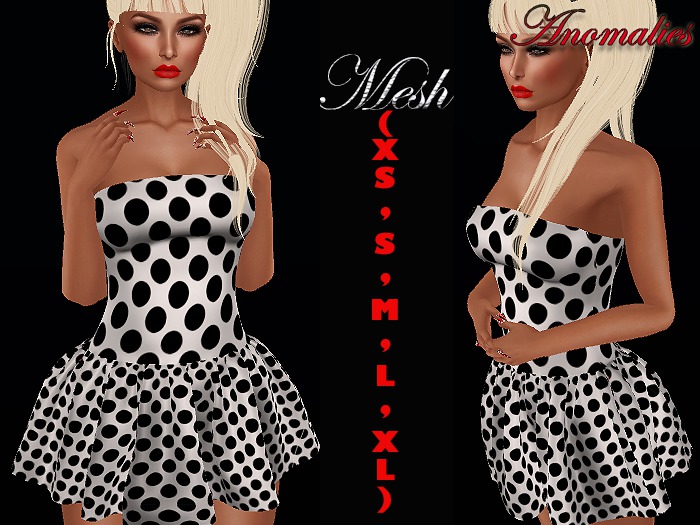 White polka dots