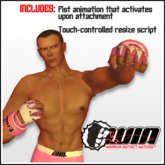WIN MMA Gloves, Pink and White