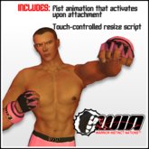 WIN MMA Gloves, Pink and Black