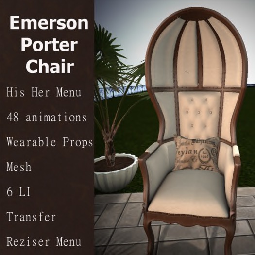 K&J Emerson Porter Chair Single Beige