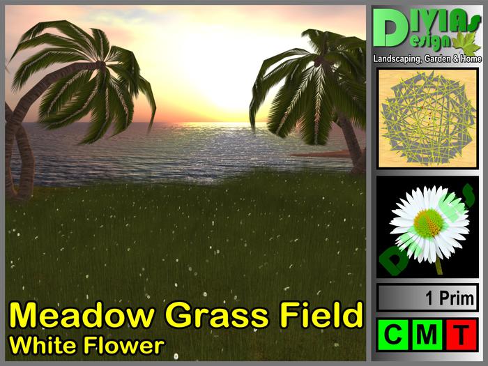 Meadow Grass Field White C/M
