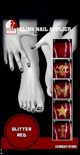 *MGSIT-STORE*Slinknail[glitter]RED