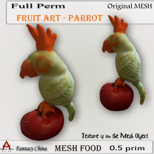 FC- Mesh Fruit Art - Parrot Full perm 0,5 prim